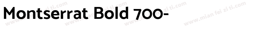 Montserrat Bold 700字体转换
